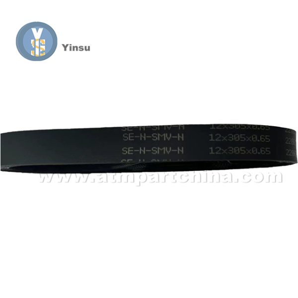 1750044961 Black ATM Machine Parts Wincor Flat Belt For Stacker